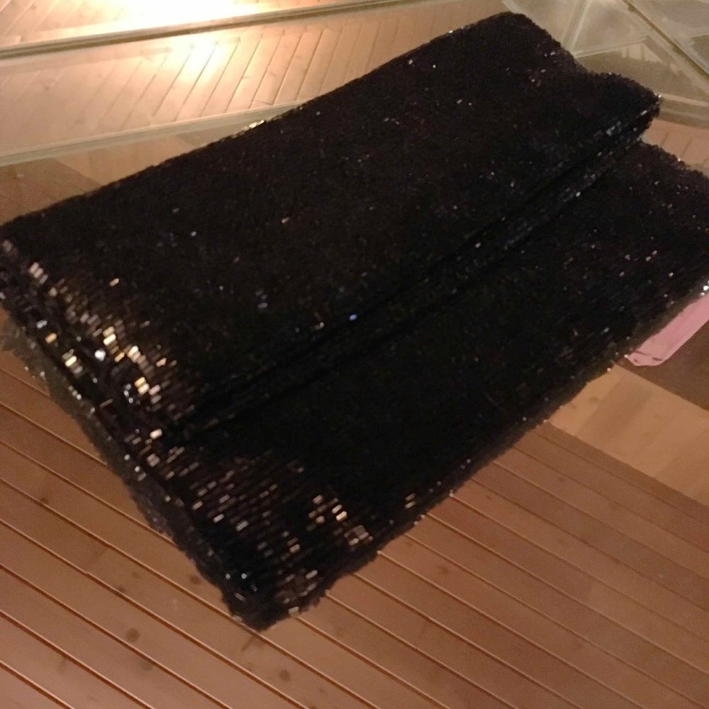 Black Sequin Clutch